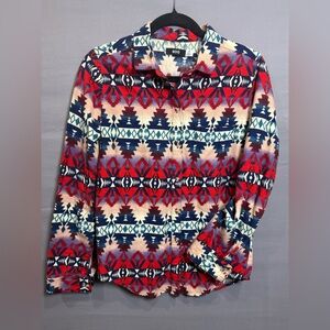 Urban Outfitters‎ BDG Southwestern Flannel Shirt Tribal Print, Size S